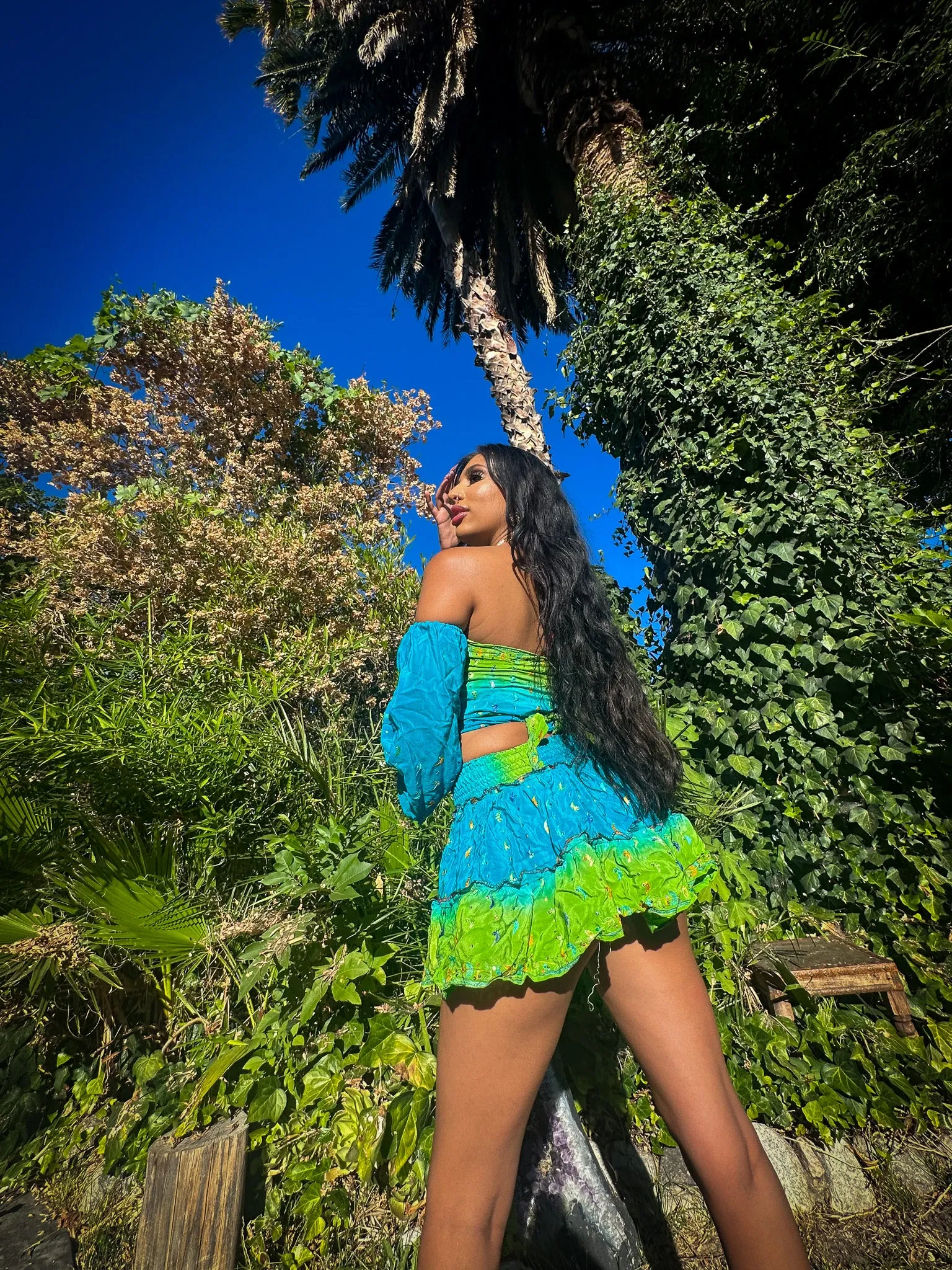 Earth Angel Micro Mini Skirt Set