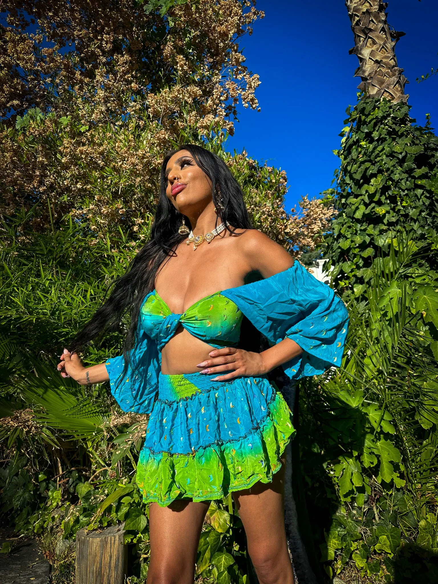 Earth Angel Micro Mini Skirt Set