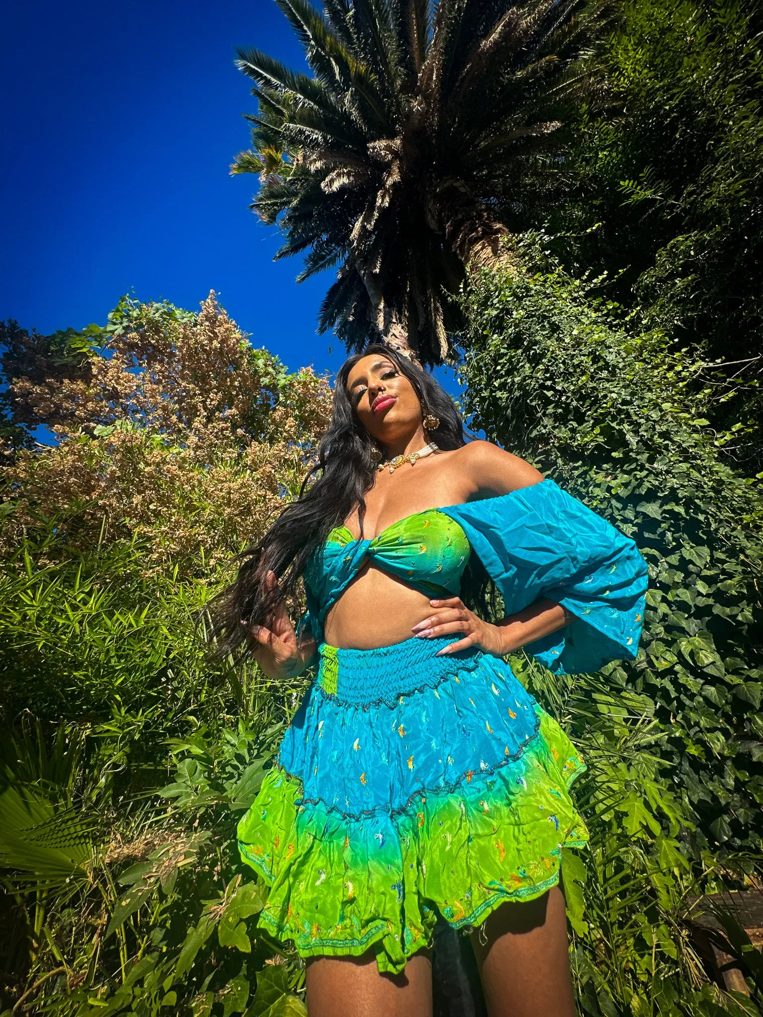 Earth Angel Micro Mini Skirt Set