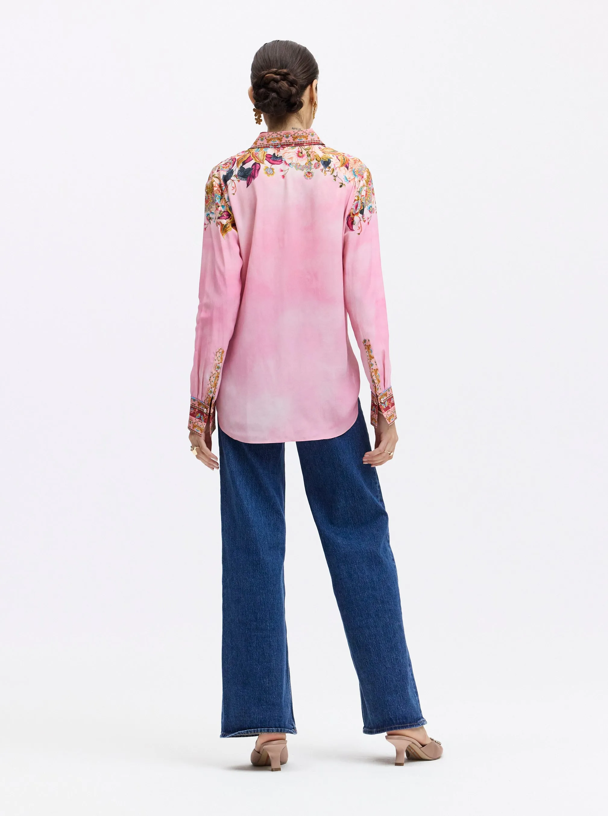 GABRIELA LONG SLEEVE BUTTON DOWN SHIRT