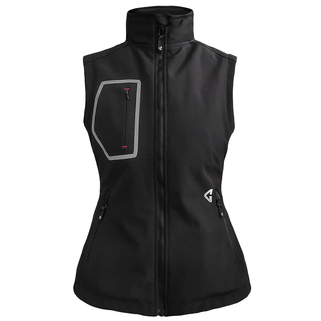 Gerbing 7V Women's Torrid Softshell Heated Vest 2.0 in Black