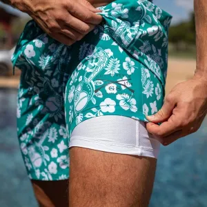 Grunt Trunks Tropical Death - Aqua