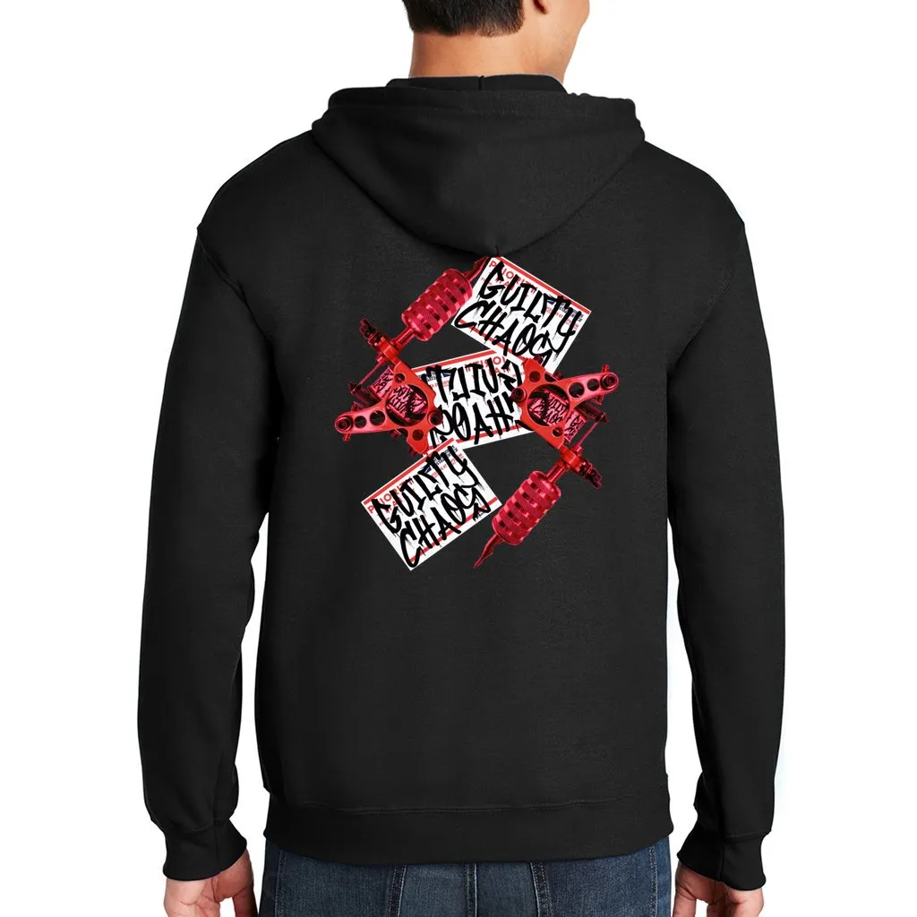 Guilty Chaos Slaps & Tattoo Machine Zip Up Hoodie