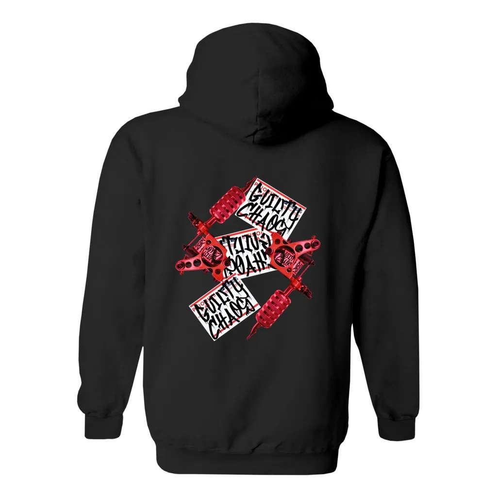Guilty Chaos Slaps & Tattoo Machine Zip Up Hoodie
