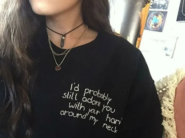 Hand Embroidered Arctic Monkeys Sweater