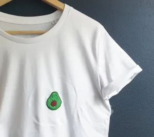 Hand Embroidered Avocado Shirt