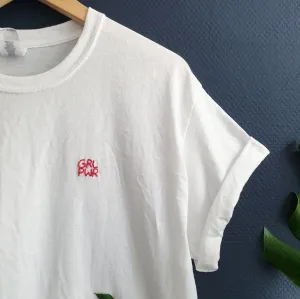 Hand Embroidered Girl Power Shirt