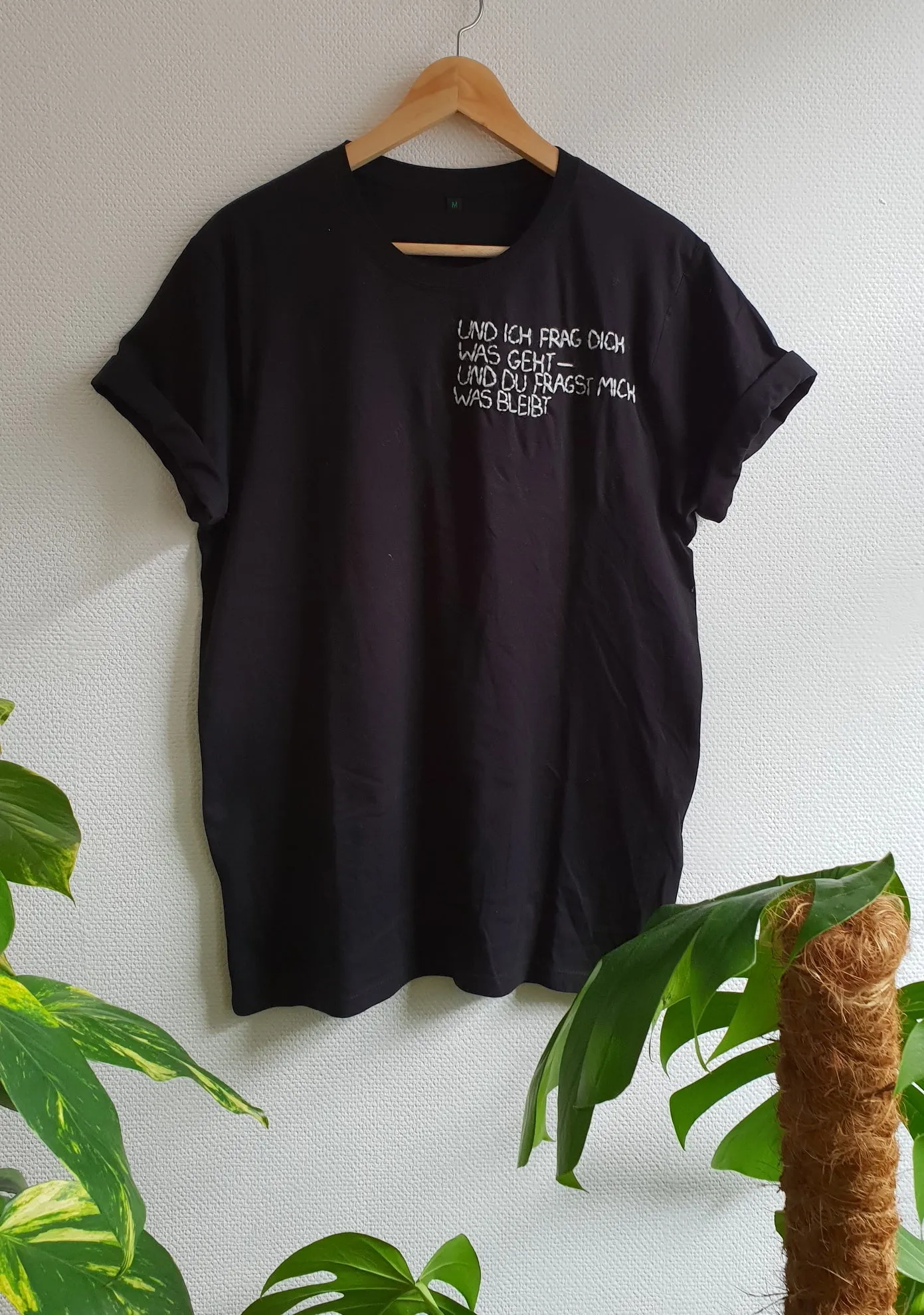 Hand Embroidered Quote Shirt
