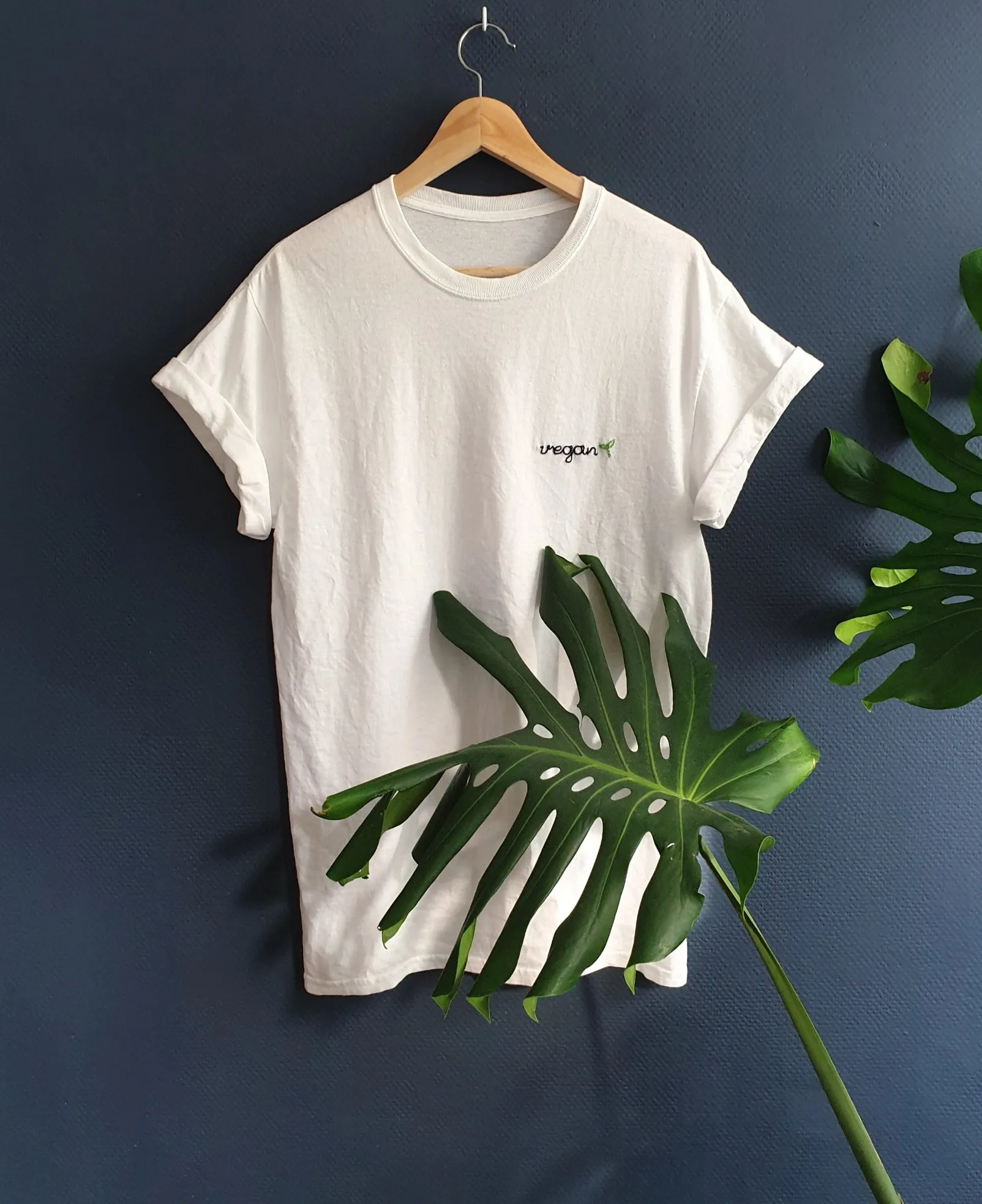 Hand Embroidered Vegan Shirt