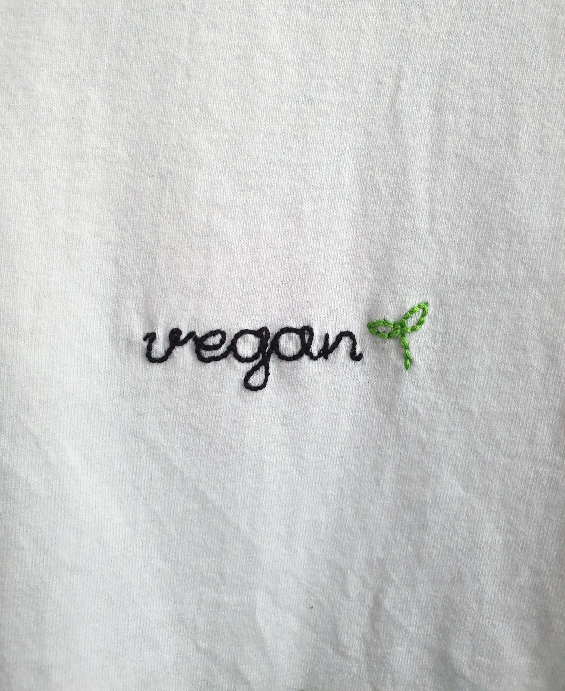Hand Embroidered Vegan Shirt