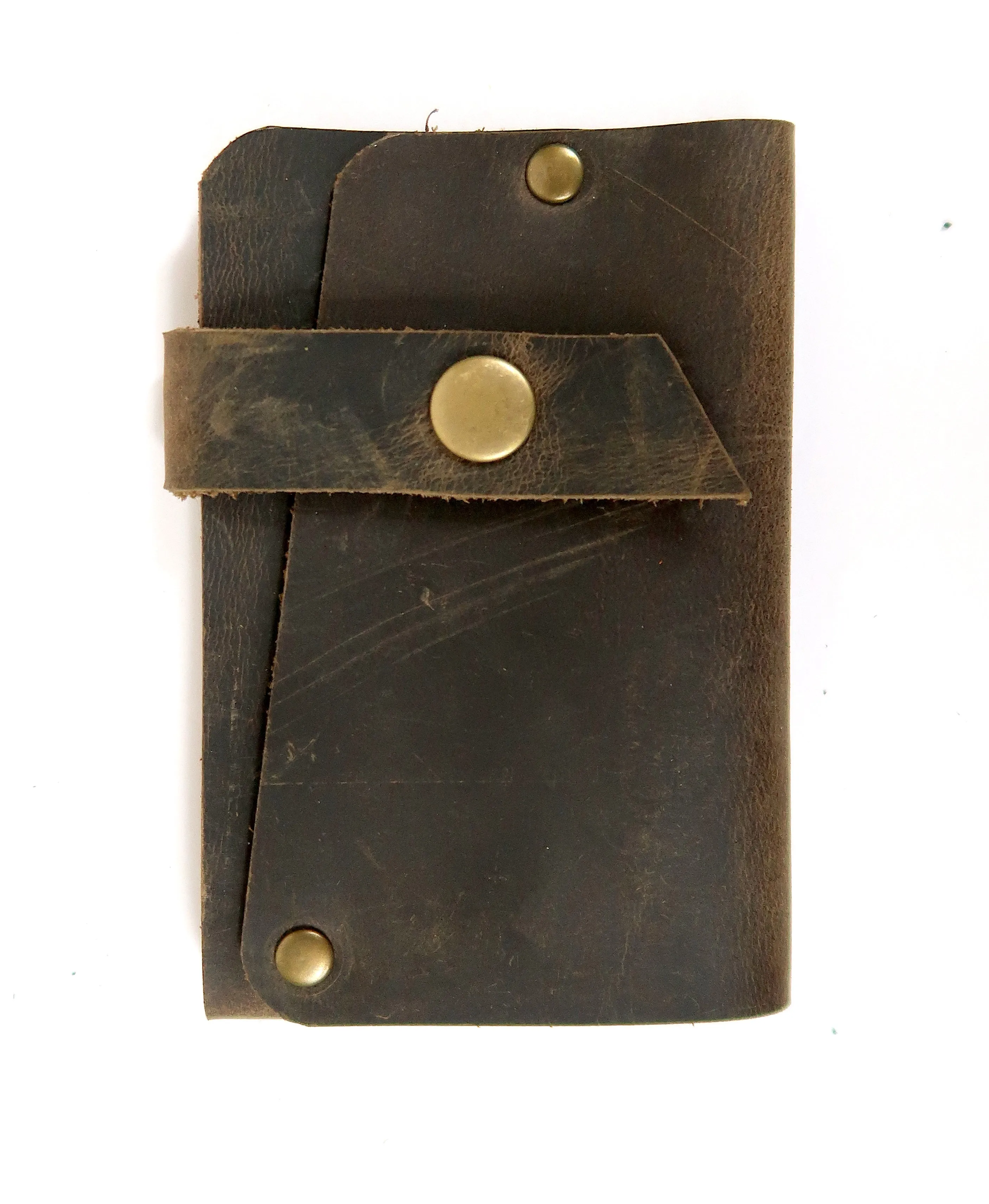 Handmade Side Snap Leather Wallet