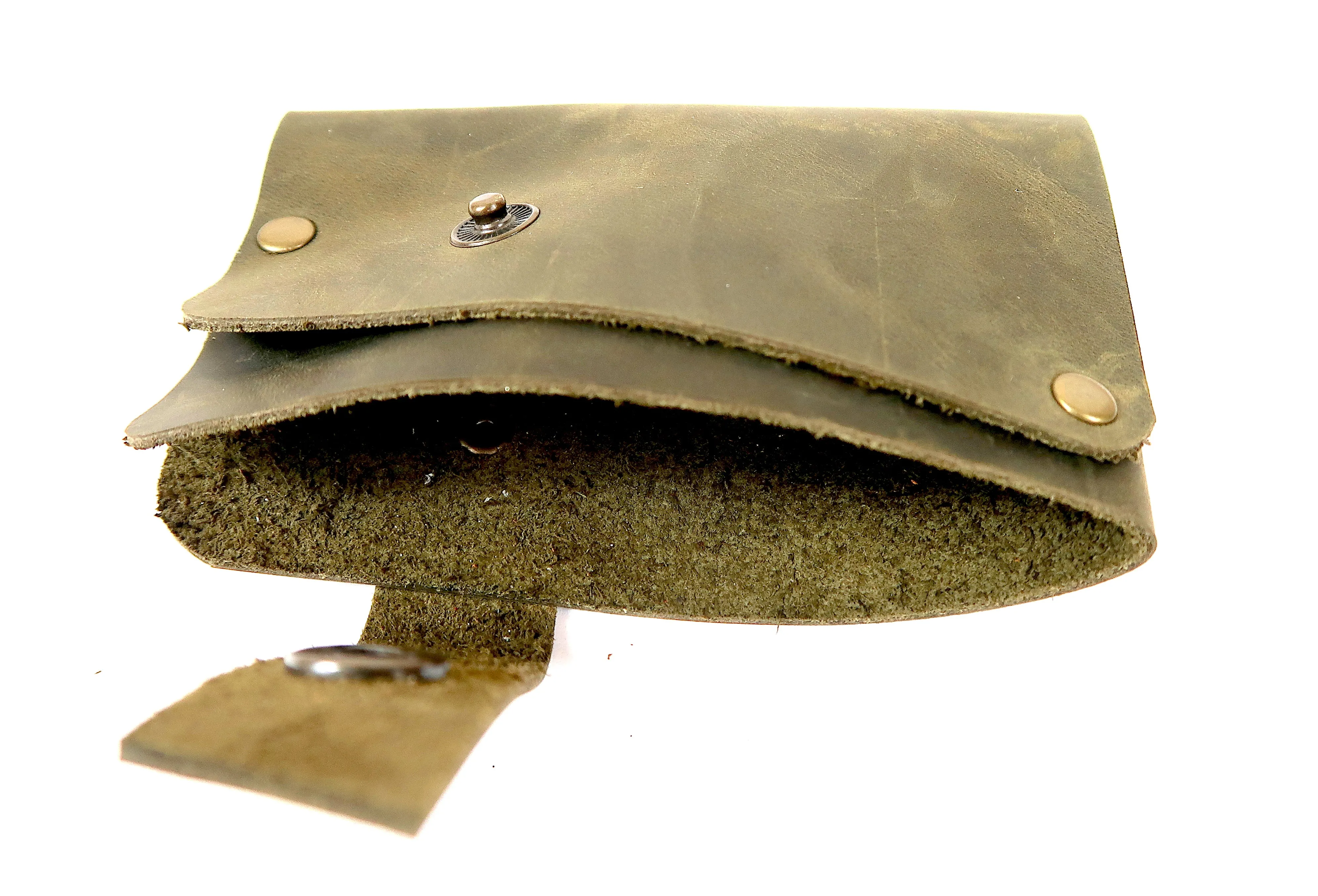 Handmade Side Snap Leather Wallet