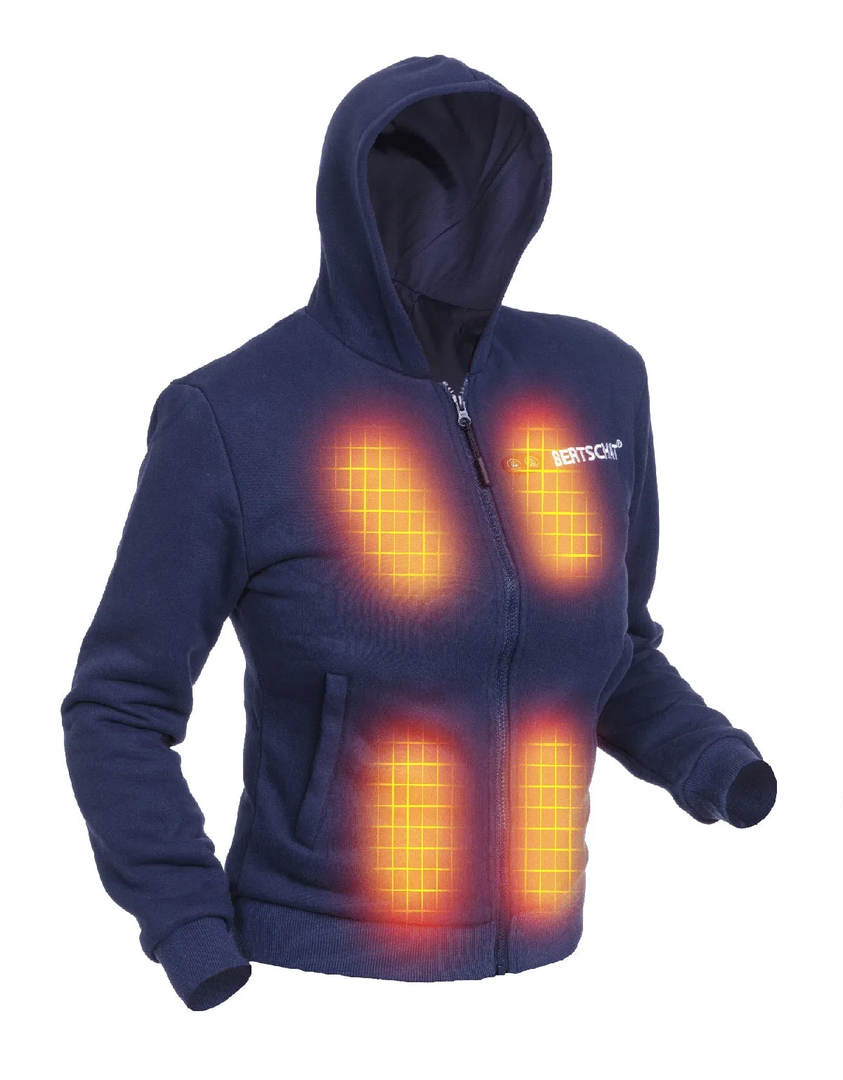 Heated Hoodie - Women | Dual Heating - Navy Blue