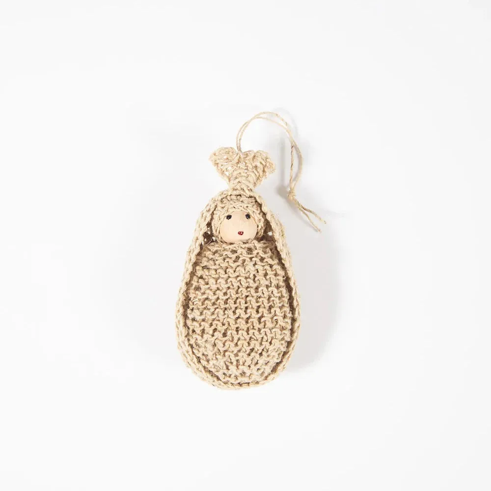 Hemp Angel Baby Christmas Decoration