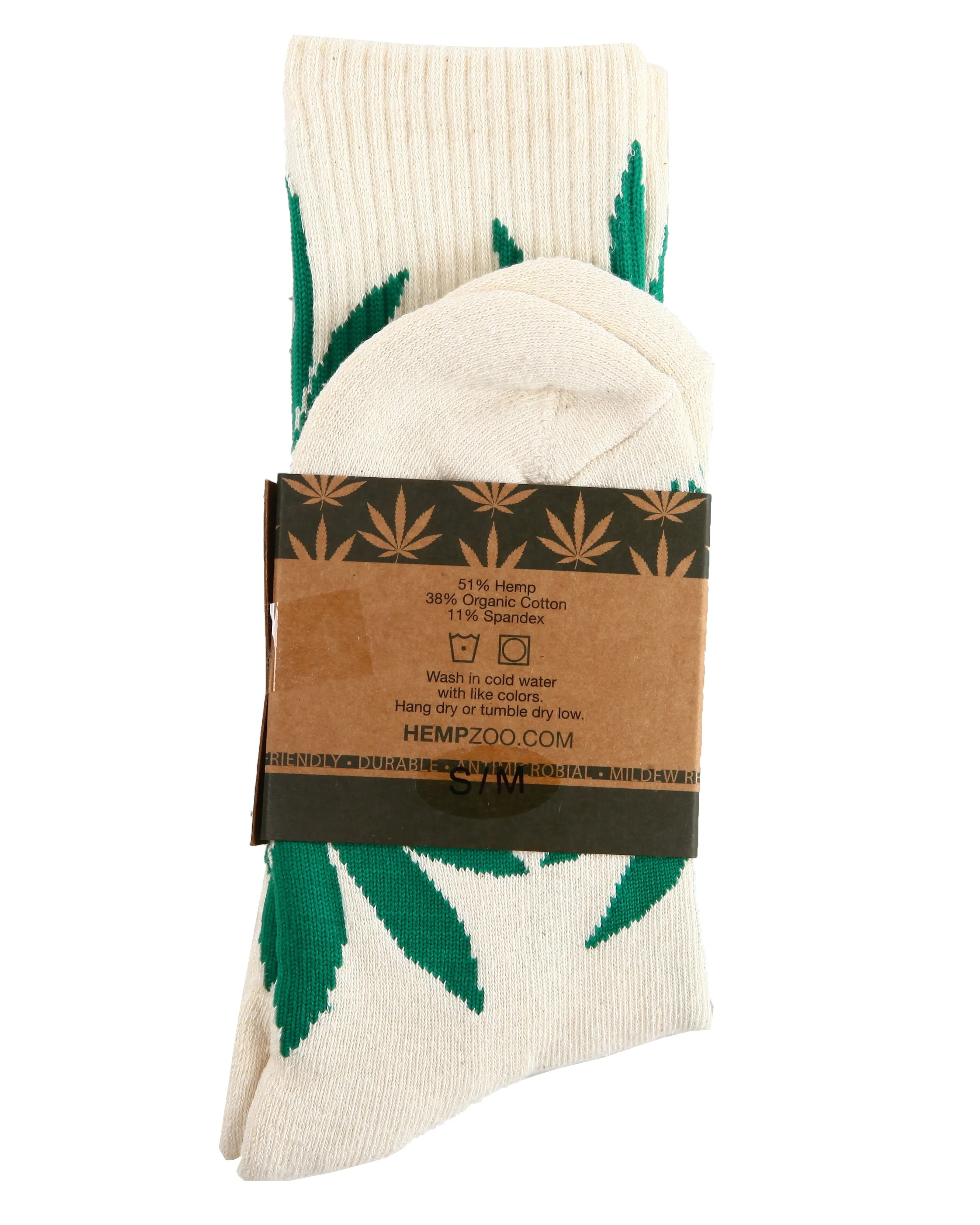 HEMP LUCKY LEAF CREW SOCKS