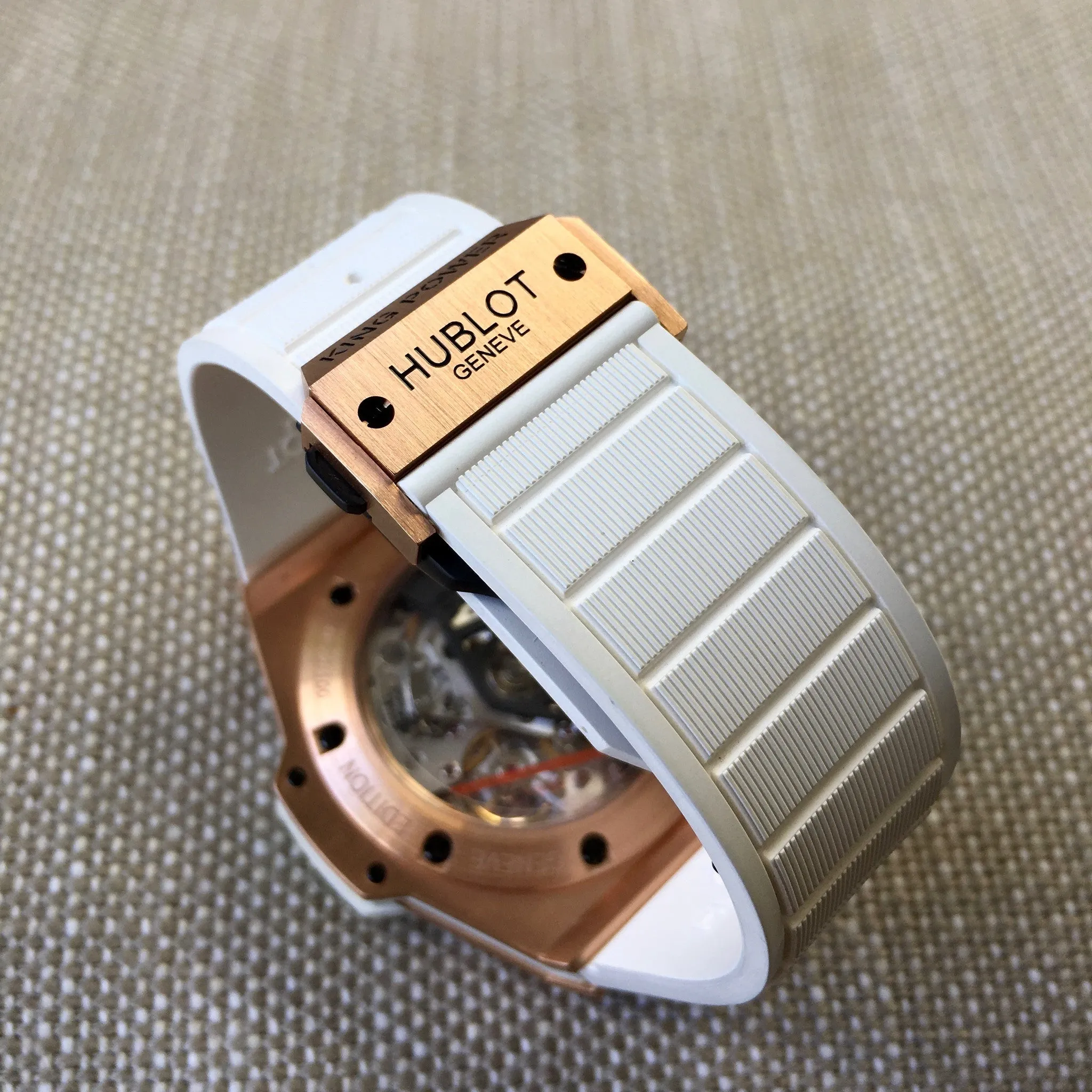 Hublot King Power Foudroyante 715.OE.2118.RW 18K Rose Gold Chronograph Watch