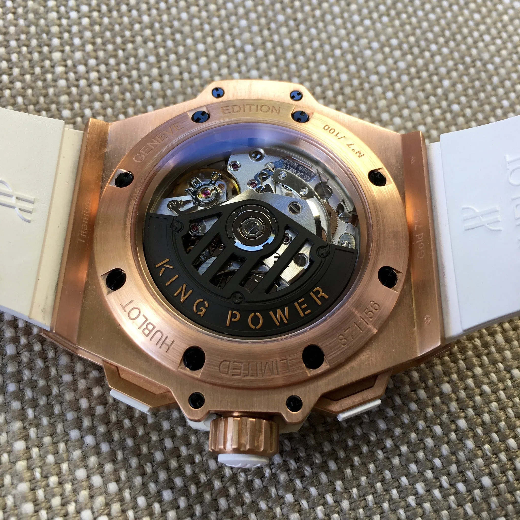 Hublot King Power Foudroyante 715.OE.2118.RW 18K Rose Gold Chronograph Watch