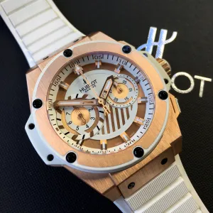 Hublot King Power Foudroyante 715.OE.2118.RW 18K Rose Gold Chronograph Watch
