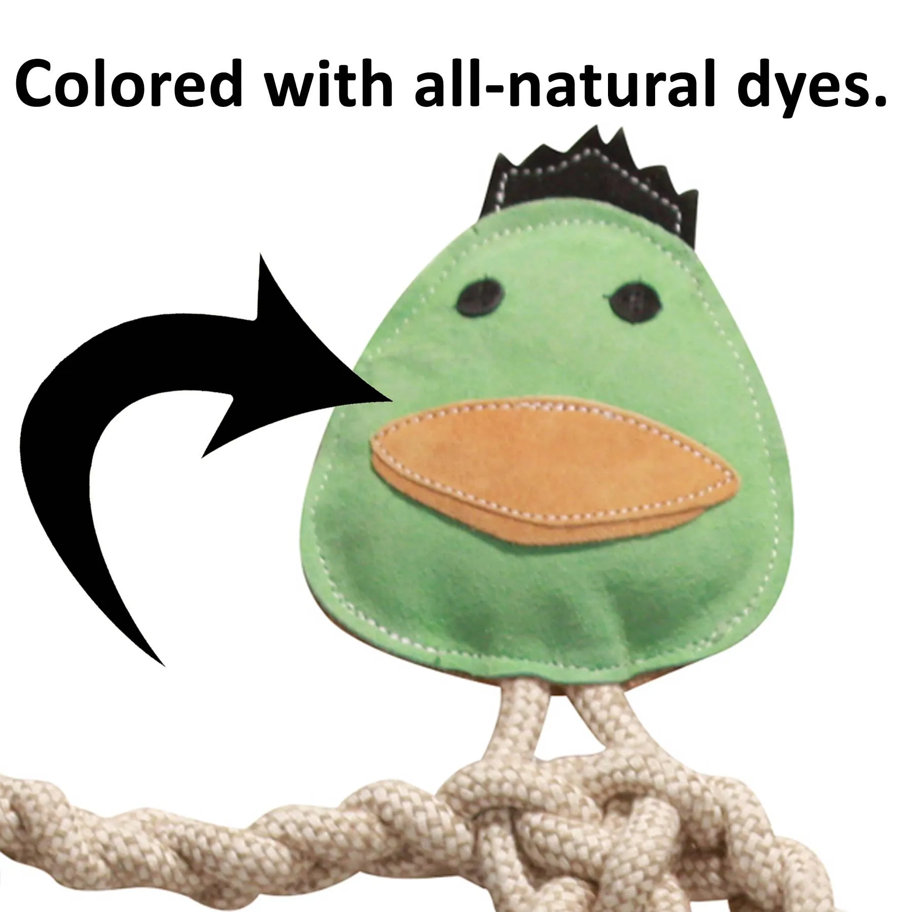 HuggleGroup - Stuey Sock Monkey Natural Rope Knottie®, L (9mm d.) Dog Toy
