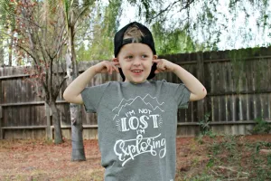 I'm Not Lost I'm Exploring Kid's Shirt