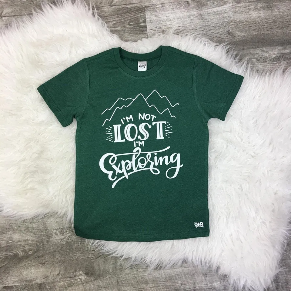 I'm Not Lost I'm Exploring Kid's Shirt