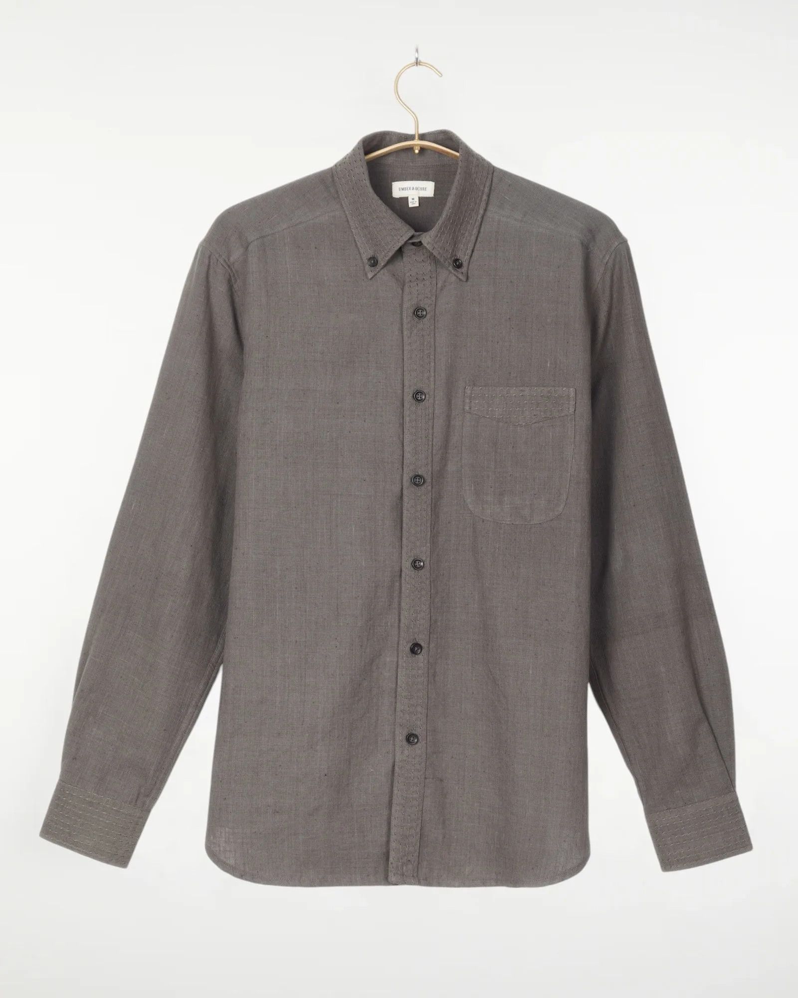 Kabir Standard Shirt w/Saddle Stitch Charcoal