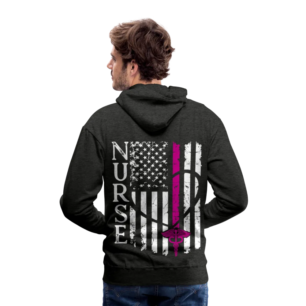 Kayla RN Nurse Flag Men’s Premium Hoodie