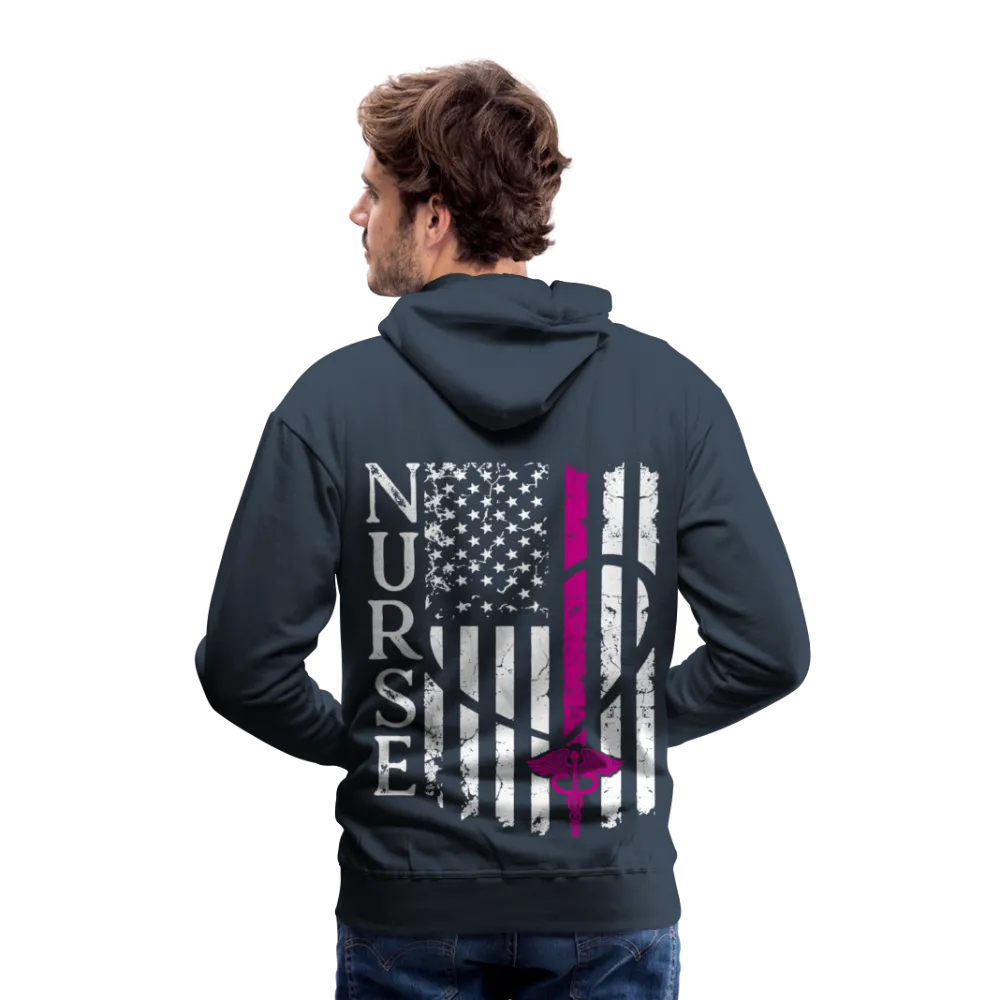Kayla RN Nurse Flag Men’s Premium Hoodie