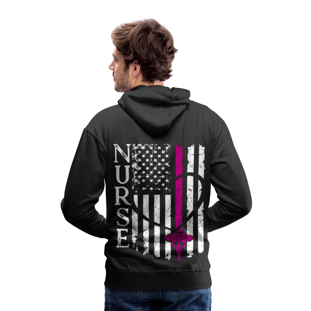 Kayla RN Nurse Flag Men’s Premium Hoodie