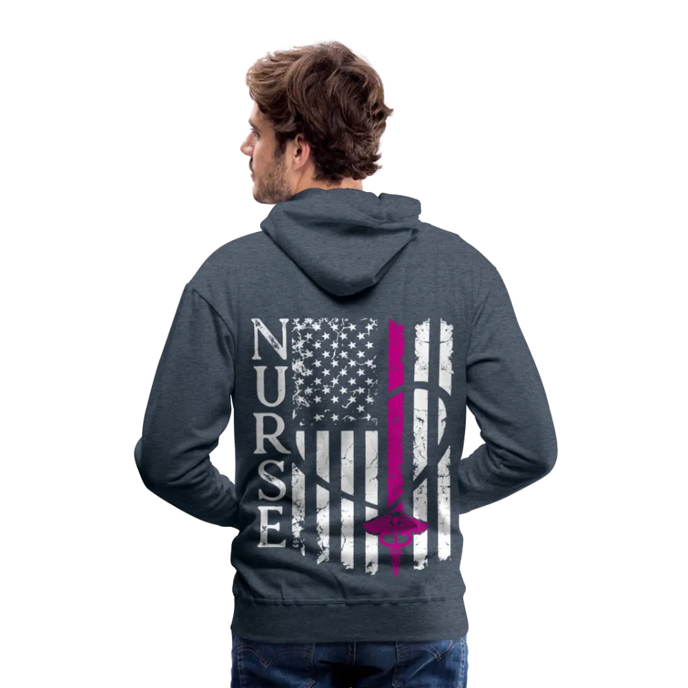 Kayla RN Nurse Flag Men’s Premium Hoodie