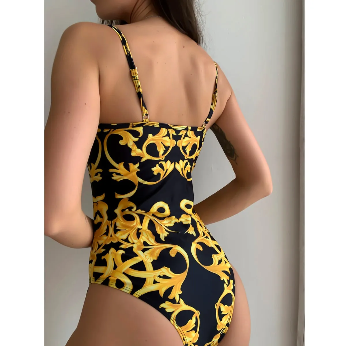 Lace Push Up Swimwear One Pieces