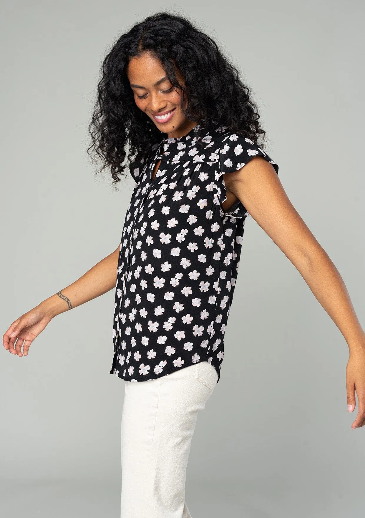 Liara Flutter Sleeve Top