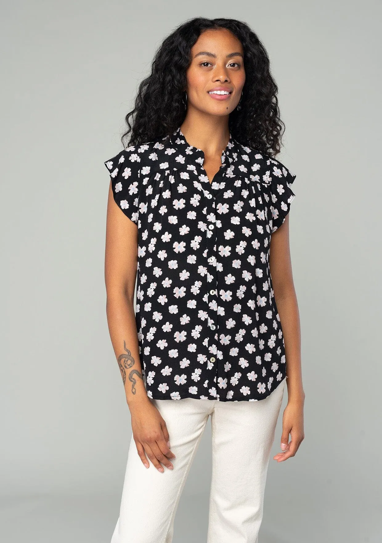 Liara Flutter Sleeve Top
