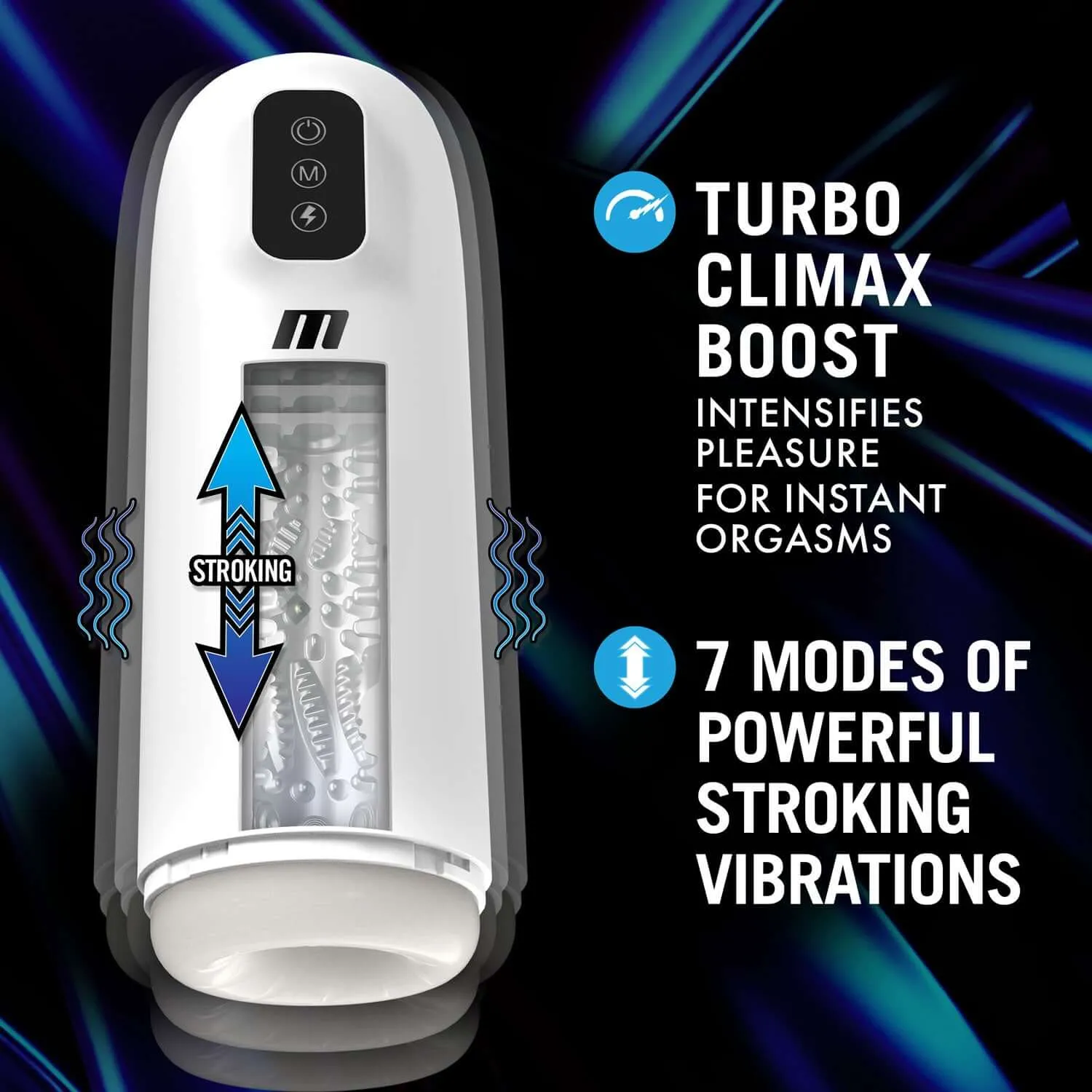 M for Men - Robo-Bator Male Masturbator - White