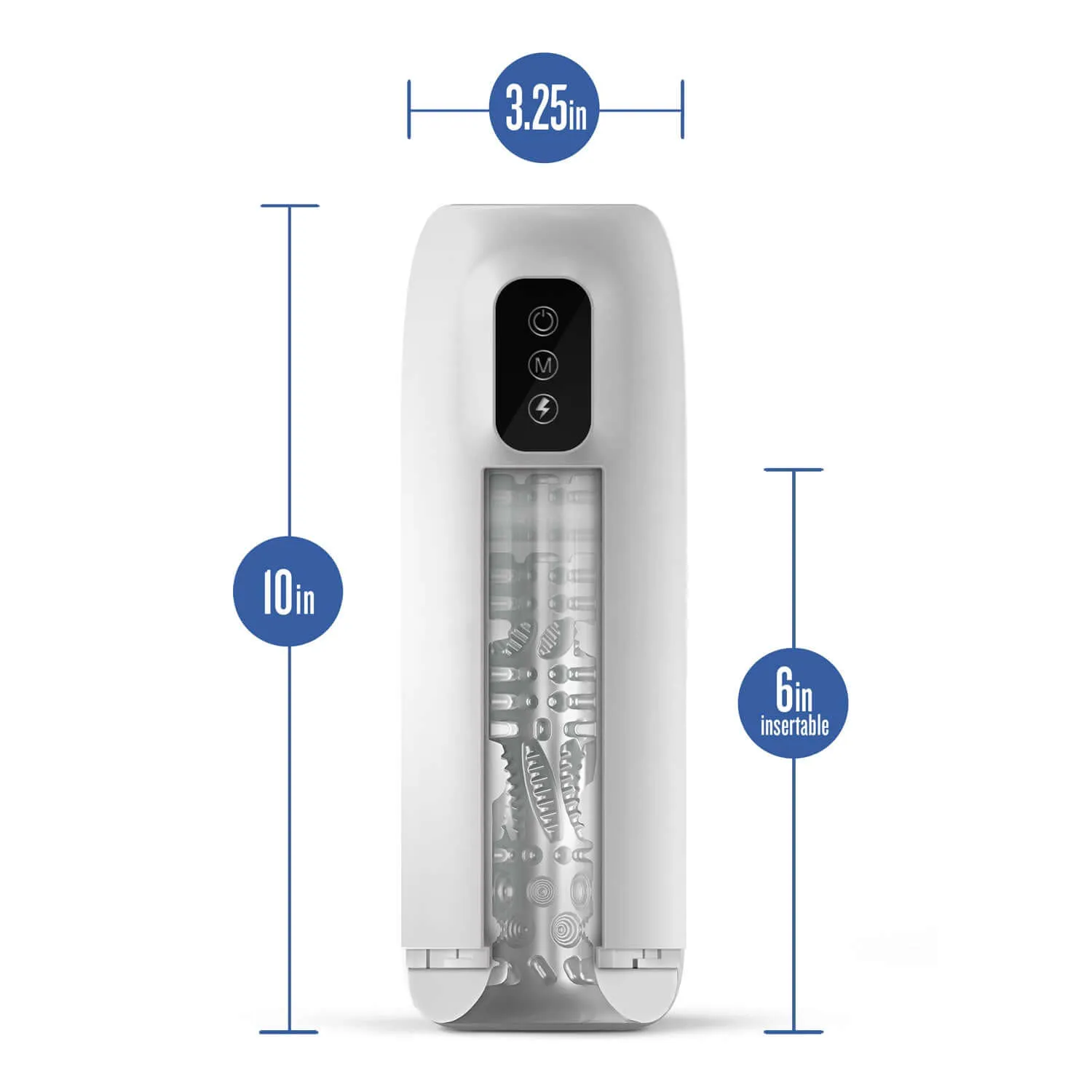 M for Men - Robo-Bator Male Masturbator - White