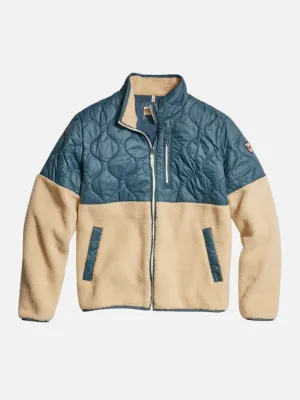Marine Layer Bariloche Sherpa Jacket - Orion Blue/Natural
