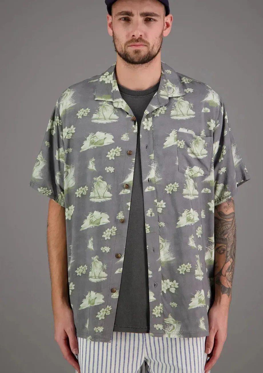 MARLIN BLOOM SS SHIRT AGED BLACK