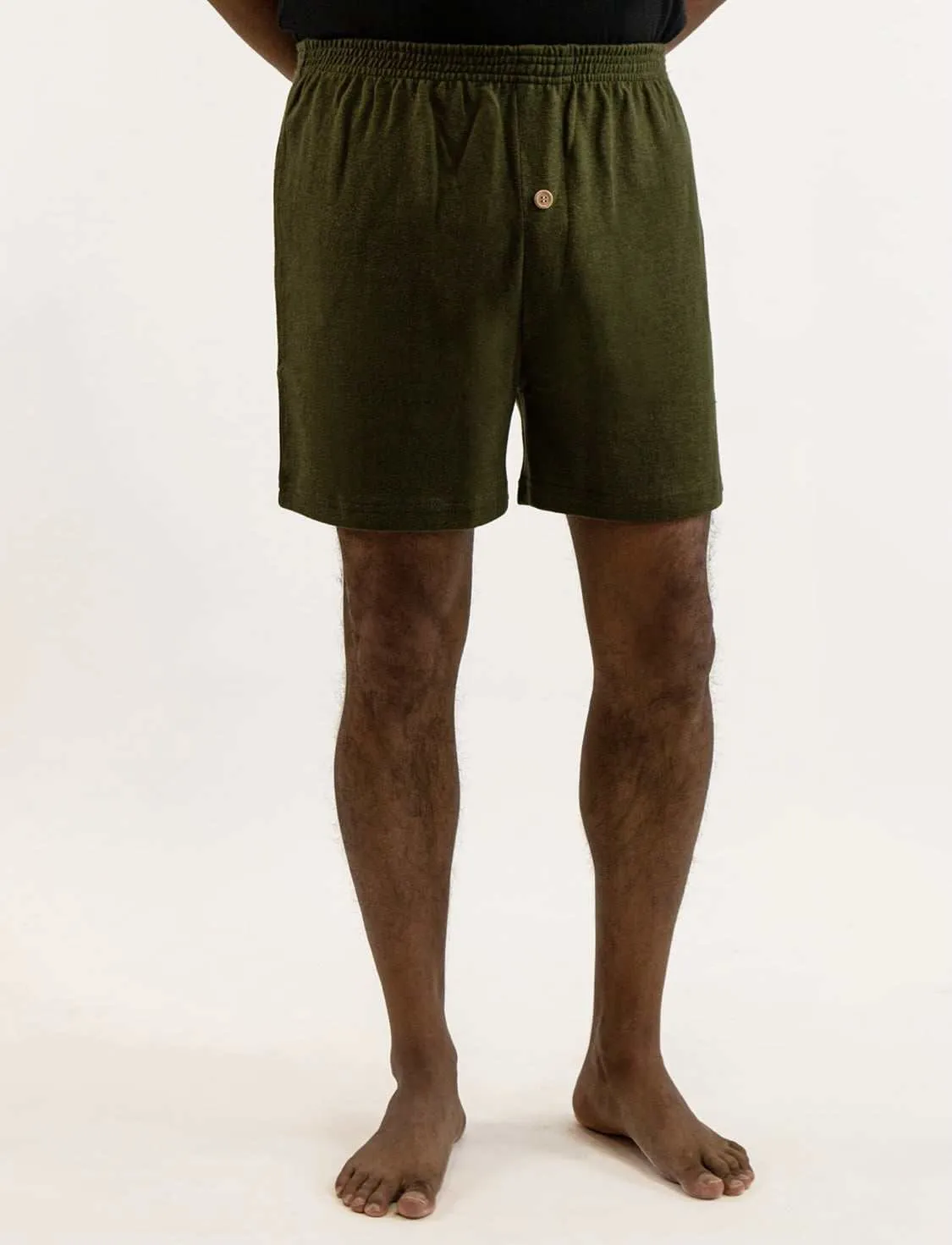 Mens Boxer Shorts - Hemp Button Fly Boxers 3-Pack Set