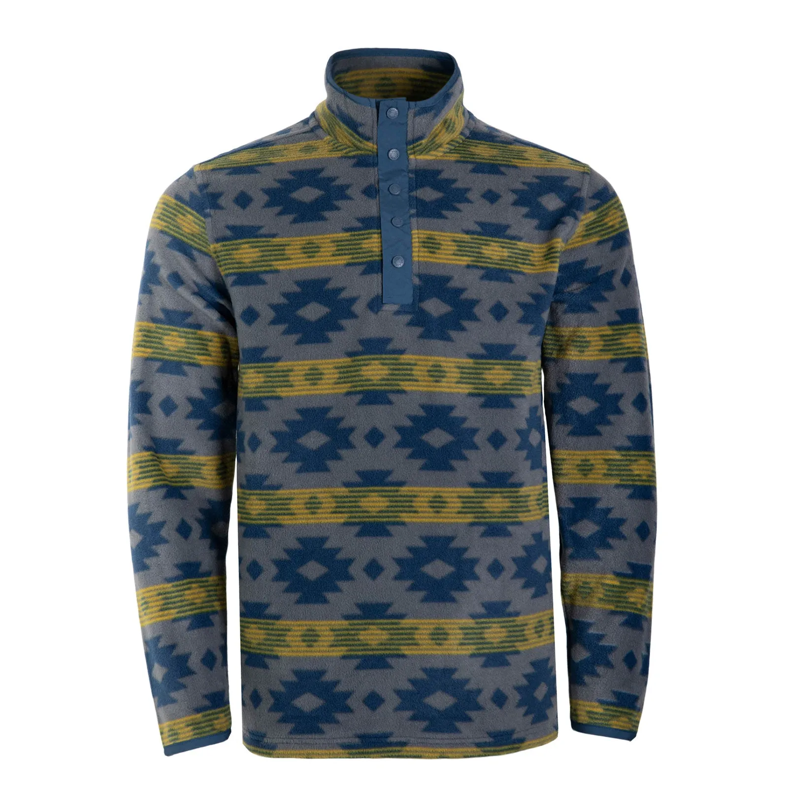 Men's Col Printed Quarter Snap