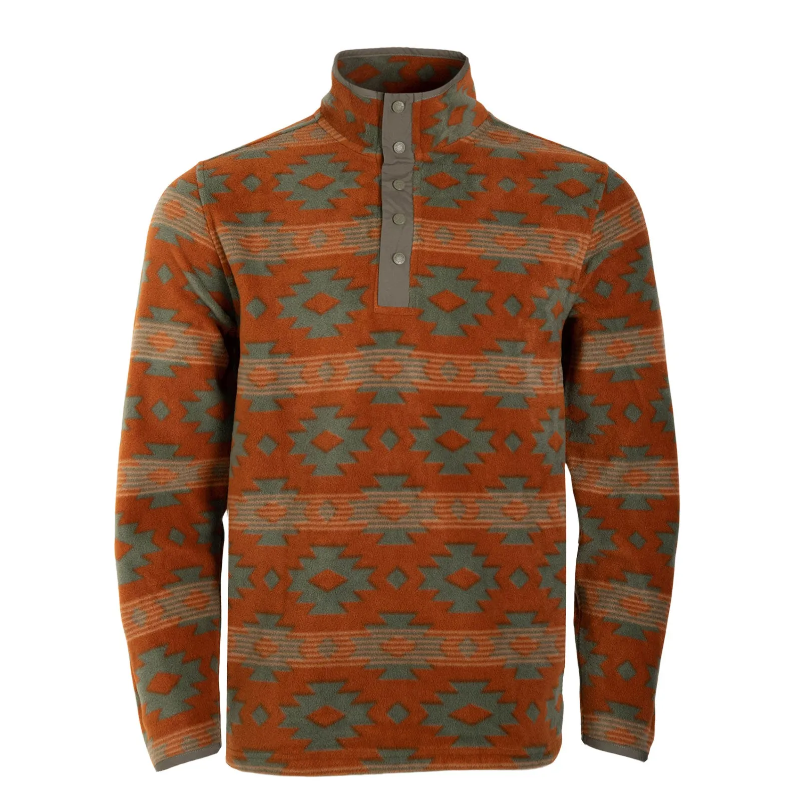 Men's Col Printed Quarter Snap