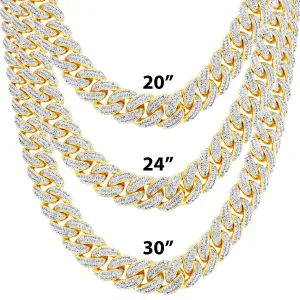 Men's  Custom 10mm Cuban Link Choker Necklace