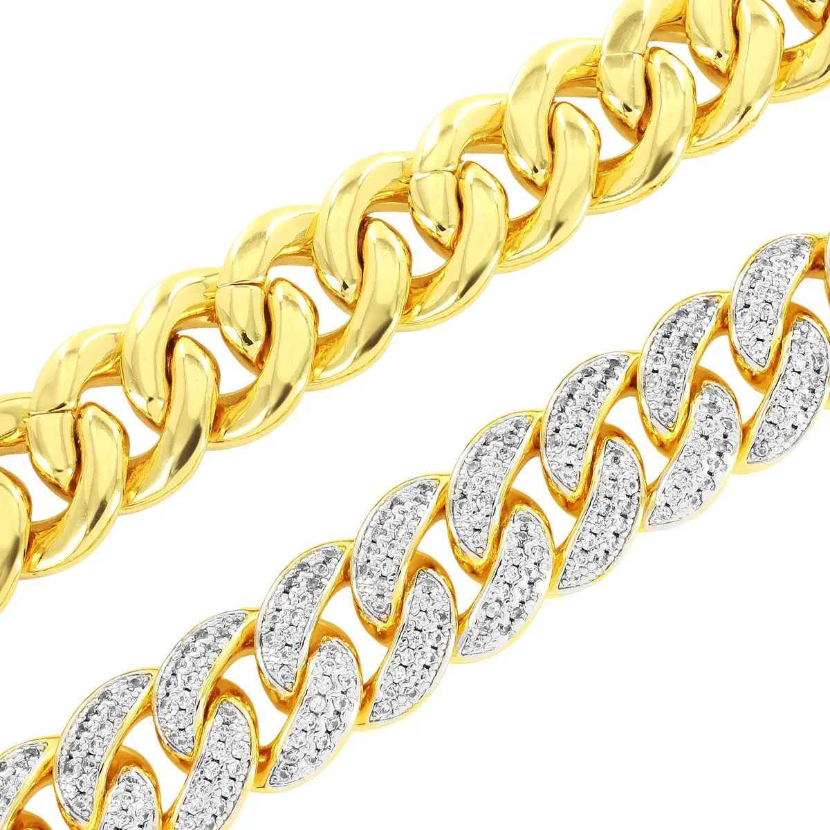 Men's  Custom 10mm Cuban Link Choker Necklace