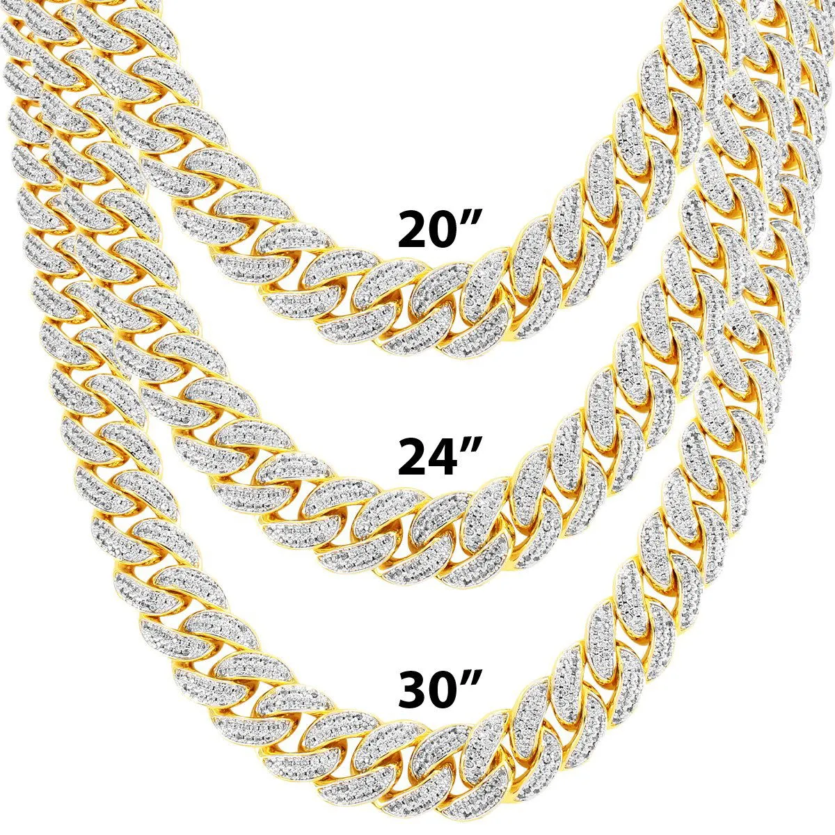 Men's  Custom 10mm Cuban Link Choker Necklace