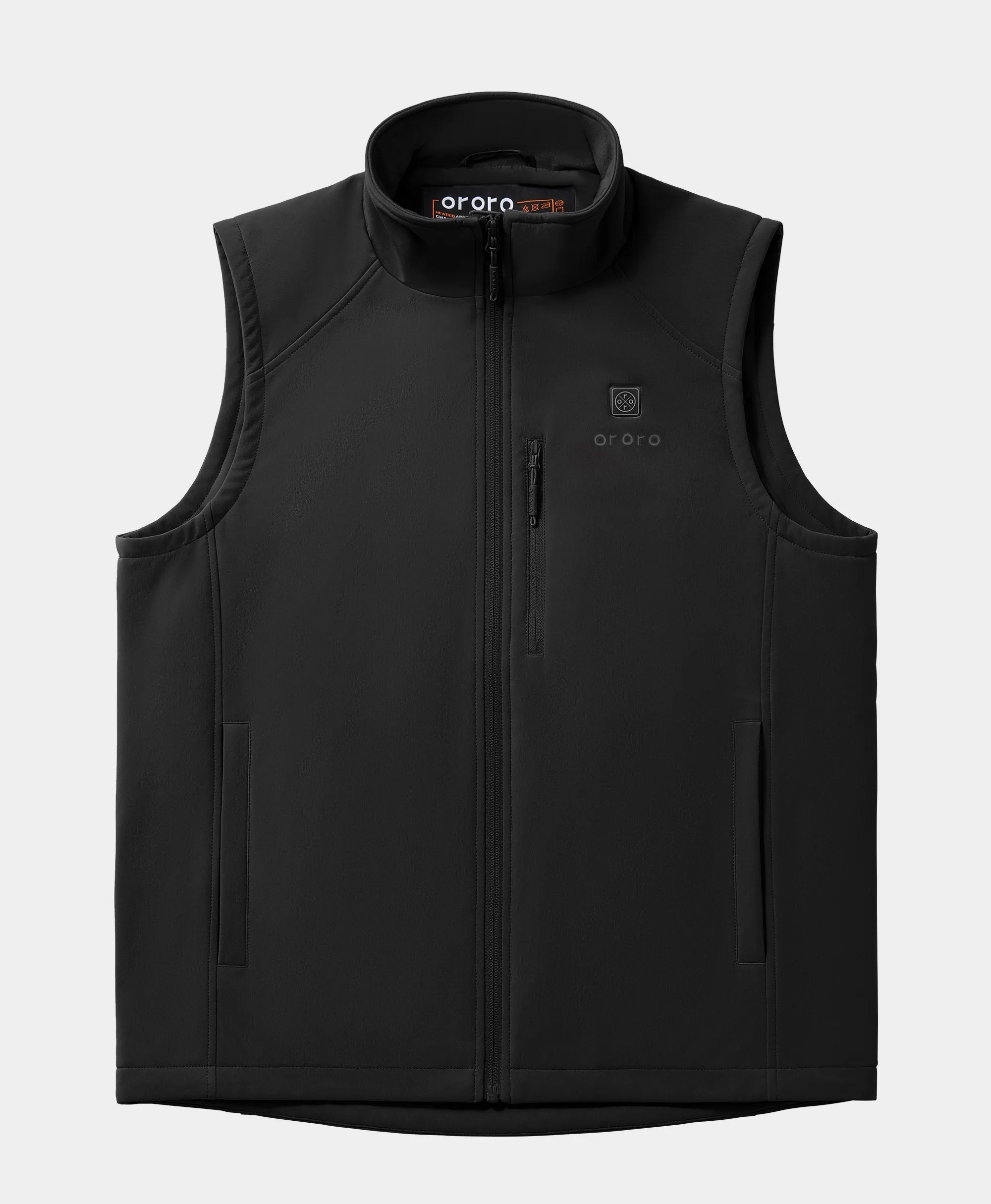 Men's Heated Softshell Vest - Black / Gray