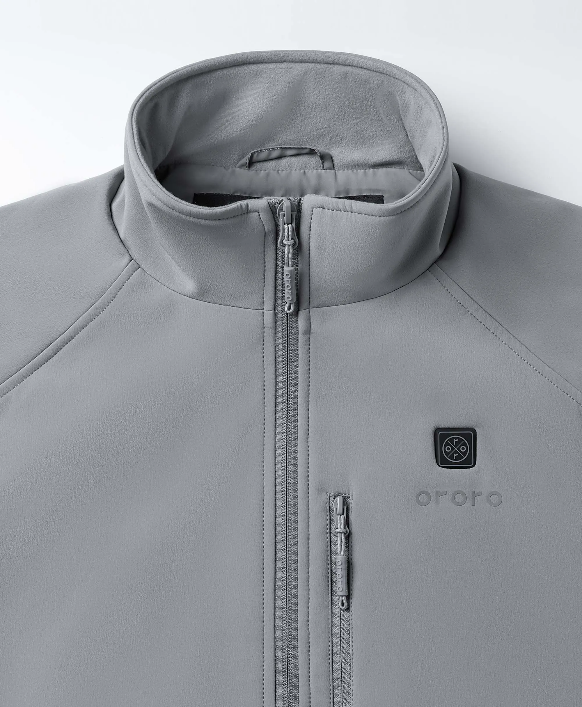 Men's Heated Softshell Vest - Black / Gray