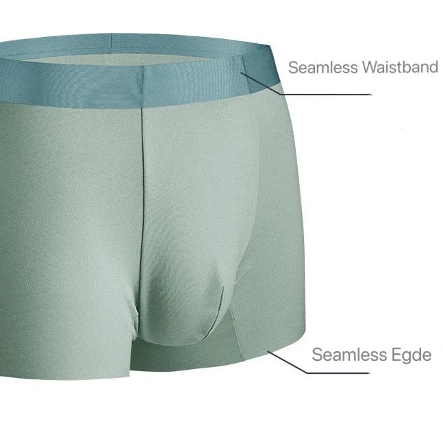 Men's Patterned Ultra Thin Ice Silk Second-skin Trunks (4-Pack) -JEWYEE 1921