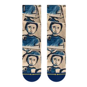 Merge4 Neil Blender Science Book Crew Socks