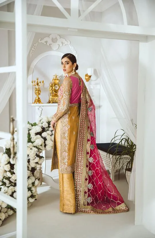 MFD-0006-Infinite shine | Maryum N Maria Luxury Chiffon Collection 2021 | Unstitched Embroidered Net Suits