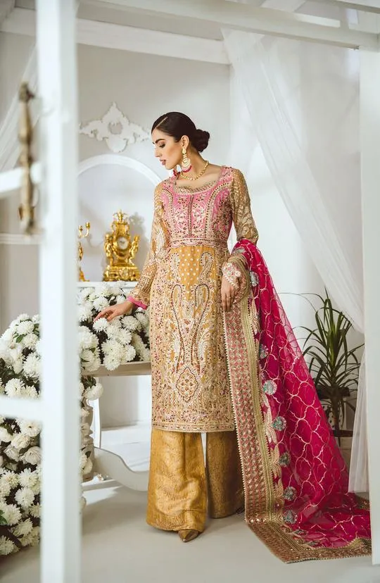 MFD-0006-Infinite shine | Maryum N Maria Luxury Chiffon Collection 2021 | Unstitched Embroidered Net Suits