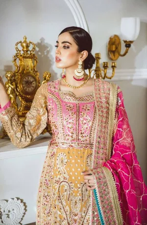 MFD-0006-Infinite shine | Maryum N Maria Luxury Chiffon Collection 2021 | Unstitched Embroidered Net Suits